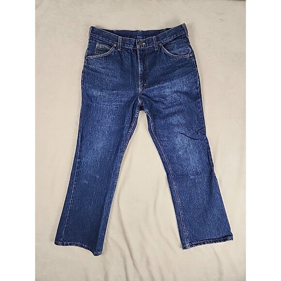 Lee Men's Straight Jeans - Dark Blue - Picture 1 of 15